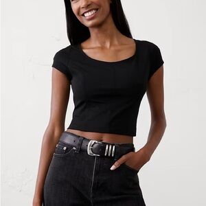 Classic Black Women's Crop Top